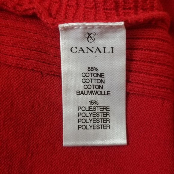 Canali Men's Black Edition Bright Red Textured Turtleneck Sweater IT 50 US 40 - Picture 5 of 6
